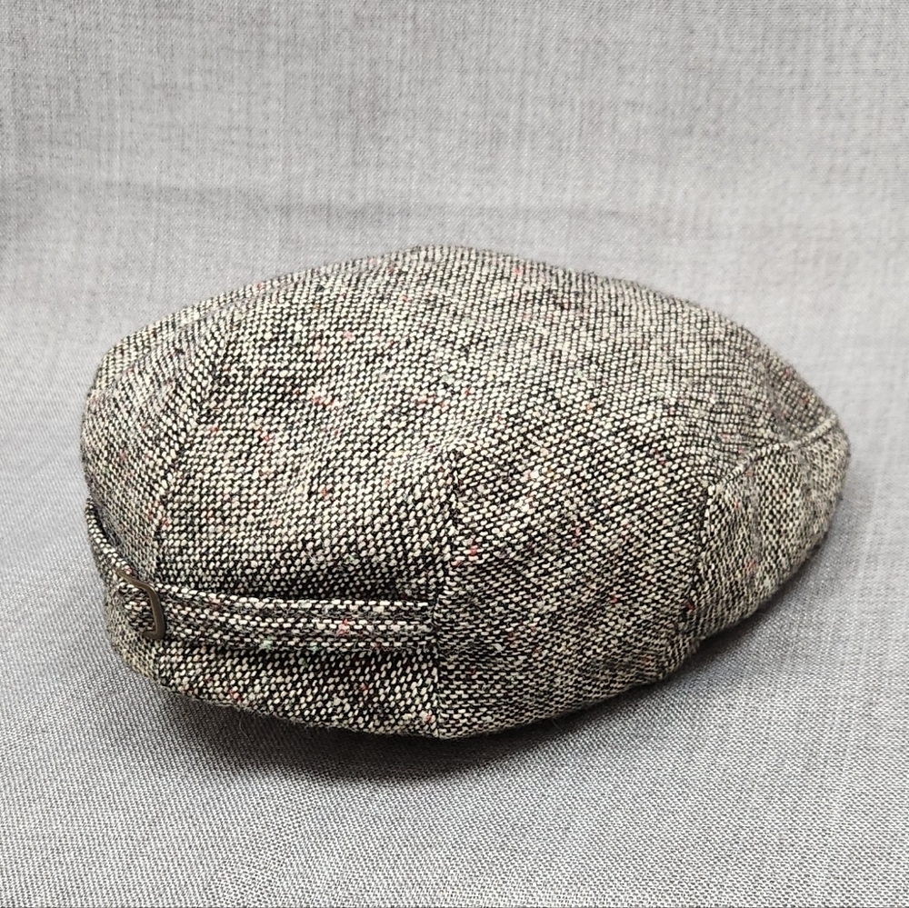 Vintage Haband Tweed Touring Herringbone Cap USA Made. lg